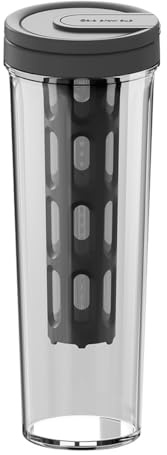 Alnicov Cafetera De Café Frío Y Jarra para Preparar Té Helado, Enfriador De Bebidas, Tetera De Gran Capacidad con Filtro De Malla para Acampar Al Aire Libre, 1 L
