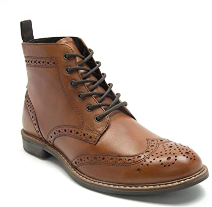 Thomas Crick Men's Askham Ankle Formal Lace Up Leather Boots