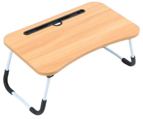 Bdit Accessori Vassoio per la Colazione e da Letto 60x40x26 cm – Tavolino Pieghevole con Leggio, Tavolo Multifunzionale per Laptop, Tablet, Lettura e Lavoro da Casa (marrone)