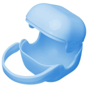Custodia per ciuccio – 9,5x6,2x6 cm PP rosa/verde/blu, contenitore per capezzoli, supporto igienico da viaggio | per le gite all'aria aperta dei bambini, l'uso di per passeggini, l'