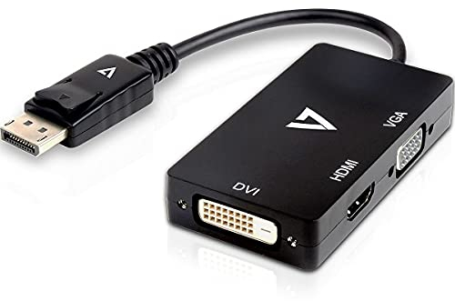 V7 V7DP-VGADVIHDMI-1E DisplayPort Adapter (m) auf VGA, HDMI oder DVI (f)
