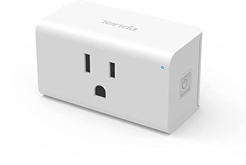 TENDA SP3 (1 Pack) Smart Plug WiFi Outlet Switch, Compatible with Alexa & Google Assistant for Voice Control, Timer & Schedule Function, Compact Design, UL FCC RoHS Certified, No Hub Required