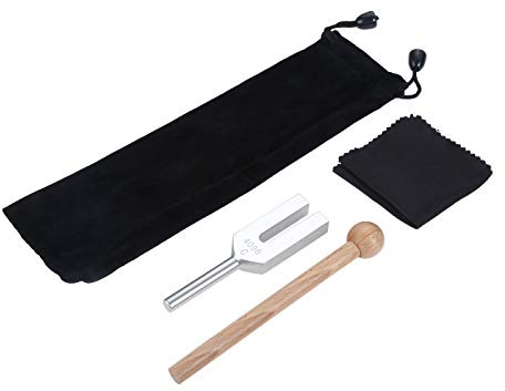 Dreld 4096 Hz Tuning Fork with Wooden Hammer and Bag for DNA Repair Healing, Sound therapy, Perfect Healing, Musical Instrument, Balancing, Healers, Vibration