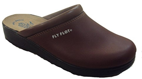 Aglie, Ciabatte Uomo in Pelle, Sottopiede in Pelle Scamosciato, Testa Di Moro, 42