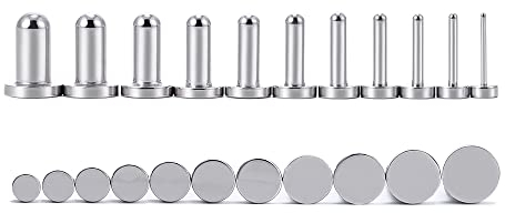 TBOSEN Exakte Abmessungen Set Edelstahl O-Ring Ohrstöpsel Tunnel Messgeräte Stretcher Piercings Kit