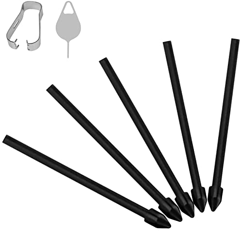Flintronic Puntas de S-Pen, 5PCS, Compatible con Samsung Galaxy Tab S6 Lite/S7 FE/S9+ Plus/S9 FE+ Plus/S9 FE/S9/S9 Ultra/S8 Ultra/S8+ Plus/S8 (Negro)