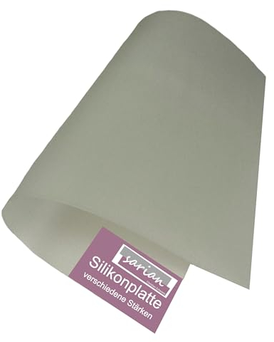 Silikon 200 x 300mm Silikonplatte Silikondichtung, Stärke: 0,5mm bis 5mm lebensmittelecht FDA Silikonmatte (Stärke: 0,5mm)