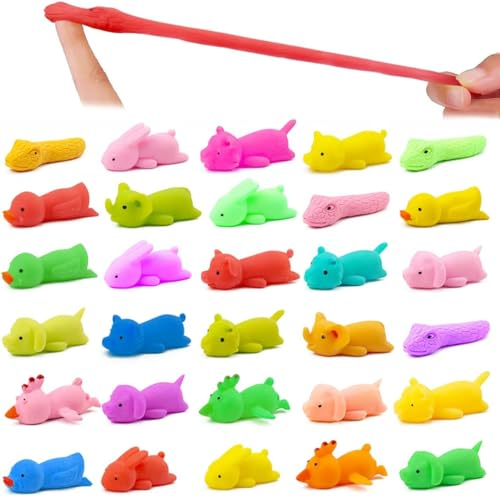 EKKONG 12 Stück Schleuder Fingerspielzeug,Schleuder Dinosaurier Spielzeug,Lustige Fliegende Schleuder Spielzeug, Party Spielzeug für Kinder - Zufällige Farbe