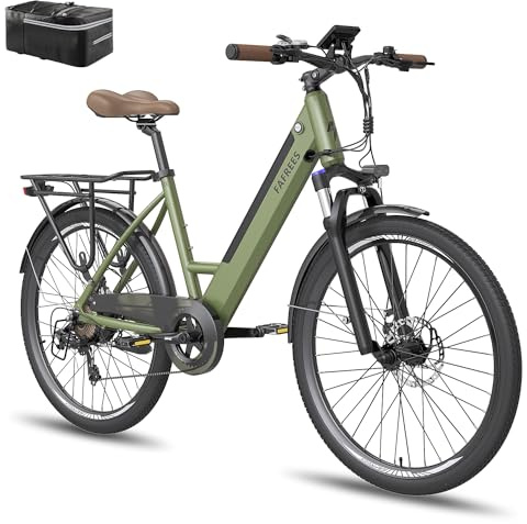 Fafrees F26 Pro E-cykel, 26 tums elcykel med Bluetooth-APP 250 W City Ebike 36 V 14,5 Ah avtagbart batteri mountainbike 25 km/h Shimano 7S maximalt vridmoment 42 N.m