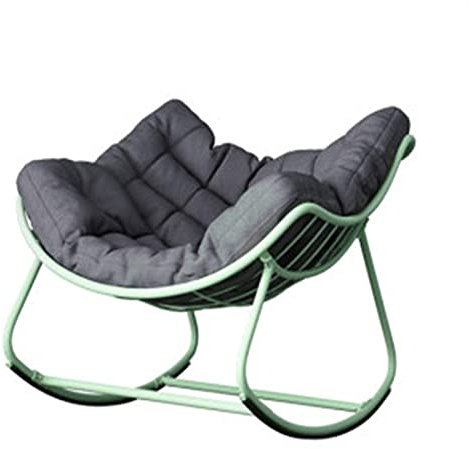 Generisch Lounge-Sessel,Schaukelstühle Schaukelstuhl Liegestuhl Für Erwachsene Zuhause Nordic Lazy Single Wohnzimmer Balkon Freizeit Sofa Stuhl Schaukel Schaukelstuhl Wohnzimmermöbel