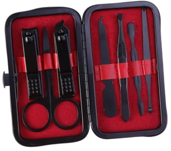 Healeved 7piezas Cortaúñas Set De Cuidado De Uñas Set De Manicura Cortaúñas Para Manicura y Pedicura Para Cortar Uñas Casa