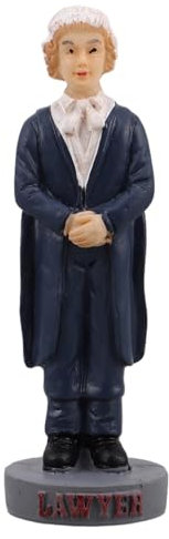 FOYTOKI Miniature People Figurines Mini Lawyer Architectural Resin Statue Dollhouse Mini People Figures Painted Standing Character Models For Miniature Scenes Sand Table