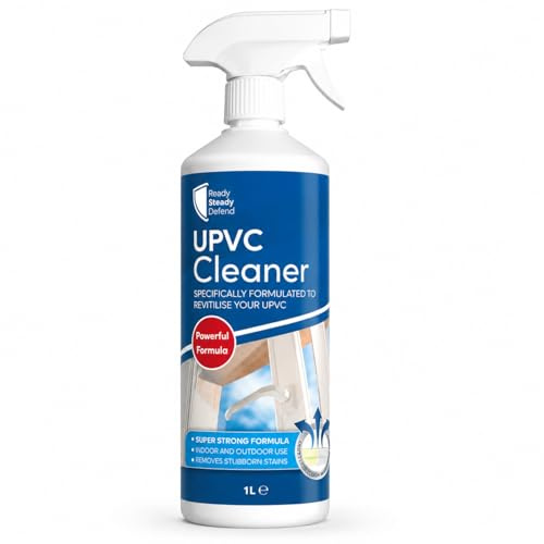 UPVC Cleaner and PVC Cleaner for Windows and Doors - 1L Window Spray, PVC Spray, Effective UPVC Cleaning Solution for Conservatories and All Plastic Surfaces