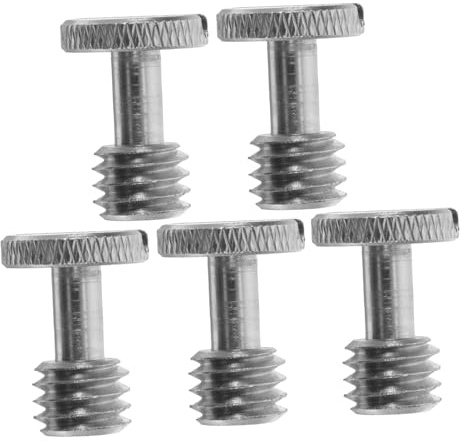 VERDANVERSE 5 pezzi Vite per Montaggio Fotocamera Sgancio Rapido Compatibile Treppiede e Monopiede Facile Installazione e Rimozione Accessorio per Piastra di Montaggio