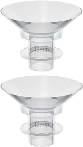 Inserts de Bride en Silicone Souple 13mm, Lot 2 Pièces | Tire-lait Portable et Téterelles, Stérilisables à L’eau Bouillante, Vapeur ou Micro-ondes, Surface Lisse