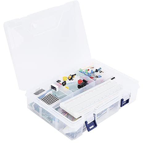 FTVOGUE Kit de Démarrage de Base pour R3, Module de Carte de Développement avec Mini Planche à Pain et Carte de Pilote de Moteur Pas à Pas, Bonne Interface de Contact, pour l'apprentissage du