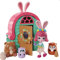 Enchantimals GTM47 - Secret Besties Bree Bunnys Hütte (15 cm) mit 1 Puppe (9 cm), 5 Tierfiguren und 1 Futter-Zubehörteil, aus der Harvest-Hills-Sammlung, tolles Geschenk für Kinder ab 3 Jahren