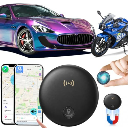 Car GPS Tracker,Magnetic Mini Vehicle Tracker (Compatible with iOS & Android),Real Time Vehicle Tracker,No Monthly Fee,IP68 Waterproof,Car Tracking Device for Car, Truck,Kids,bike,Global Coverage-6