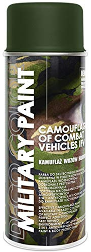 Deco Color Military Spray Paint Camouflage Army Paintball Airsoft ASG MilSim DIY; 11 Colours 400ml (RAL 6014 Olive Drab)