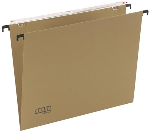 Cartelle sospese orizzontali per cassetti AVANA 33 cm fondo a V avana