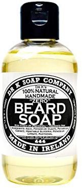 Dr K Soap Company Beard Soap - Zero - duftneutral - 100 ml Bartseife für die Bartpflege - 100% natürliche Inhaltsstoffe
