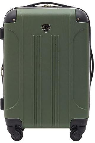 Travelers Club Chicago Hardside Expandable Spinner Luggages, Thyme Green, 20 Carry-on, Chicago Hardside Expandable Spinner Luggages