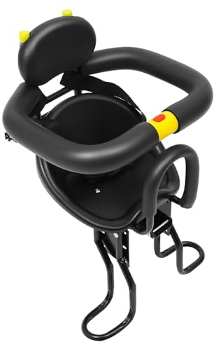 InSyoForeverEC Asiento de montaje de bicicleta para niños Soporte para bebé Asiento de bicicleta delantero hasta 30 kg