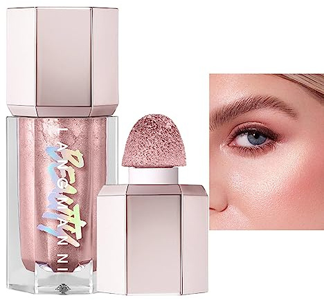 Iluminador líquido para rostro | Liquid Luminizer Shimmer larga duración | Iluminador líquido a prueba agua Shimmer Stick, resaltador brillo ligero y suave para un maquillaje Teksome