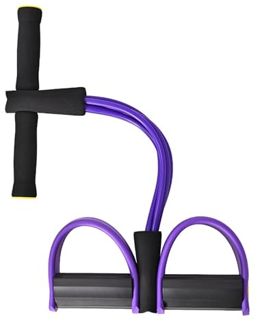 Corde De Tension élastique 6 Tubes, Bandes Mise à Niveau 6 Tubes élastique Fitness avec Pédales Poignées Cordes à étirer en Latex équipement De Résistance pour Domicile Gymnase Bureau (D)