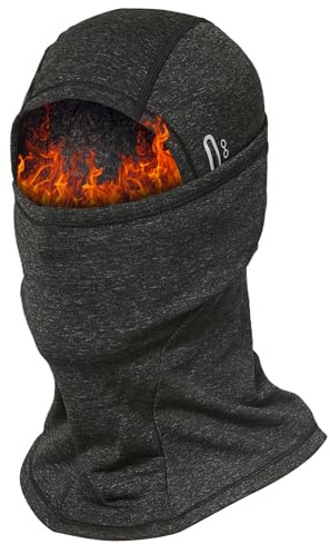 Perkanion Termisk Fleece Balaklava Skidmask - Vindtät Ansiktsmask Halsvärmare för Herr & Dam, UV-skydd Lätt Vinterhuvudbonad för Skidåkning, Cykling, Motorcykel