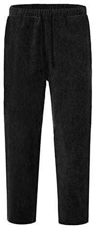 Pantaloni in velluto a coste, da uomo, lunghi, con coulisse, elasticizzati, in vita dritta, con tasche, per il tempo libero, pantaloni da lavoro, classici per tutti i giorni