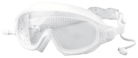 PEPWE Lunettes de natation imperméables antibuée pour femme et homme Lunettes de plongée plates pour adulte