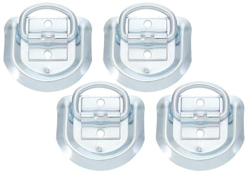 LALADEFIEE 4 Pièces Anneau D'Arrimage En D Anneau De Fixation Pour Remorque En Acier Inoxydable Accessoires Remorque Pour Camion Caravane Et Transport De Charge