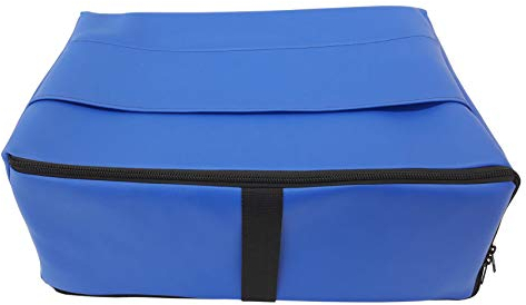 Biona Reise Matratzenauflage für Flugreisen als Handgepäck aus Viscoschaum mit Tasche Kunstleder (Frottee Weiss, Atoll)