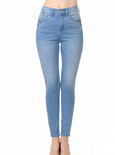 Little Vintage Girls Wax Women's Jeans Butt I Love You Push-Up Ankle Length Skinny Whiskers 1 Button 28 Inseam