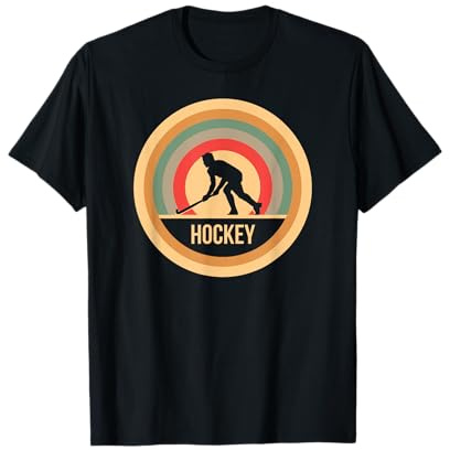 Hockey Vintage Retrò Regalo Per Giocatori Di Hockey Maglietta