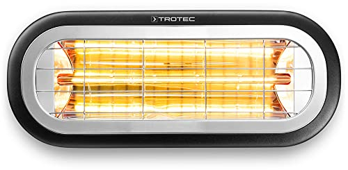 TROTEC Standheizstrahler IR 2001 – Heizleistung 2000 W – Infrarotheizung, IP65, Outdoor, Fläche im Außenbereich für 8-14 m²