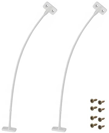 Hafele Öffnungsbegrenzer für Möbeltüren, Schranktür - Türöffnungsbegrenzer Kunststoff Weiß 2 Stück + Schrauben - Klappenhalter-Scharnier - Geeignet als Klappenhalter Schranktür - Klappenbeschlag