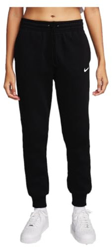 Nike Damen NSW Phnx FLC Mr Pant Std Hose, Black/Sail, XXL EU