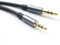 ABLET 100cm Gold Plated Design 3.5mm auf 2.5mm Male Auto Hilfskabel Kabel Kopfhörer Audiokabel Kompatibel mit Bose Kopfhörer, für JBL Kopfhörer, Smartphone Tablet MP3 Player Schwarz