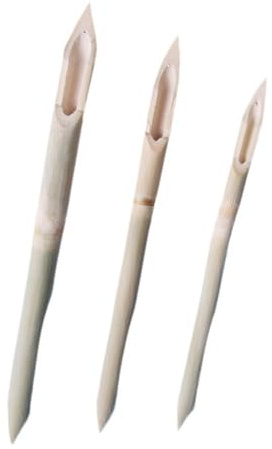 SEIWEI Qalam - Juego de 3 bolígrafos de bambú vintage hechos a mano para escribir, dibujar, pintar, manga caligrafía