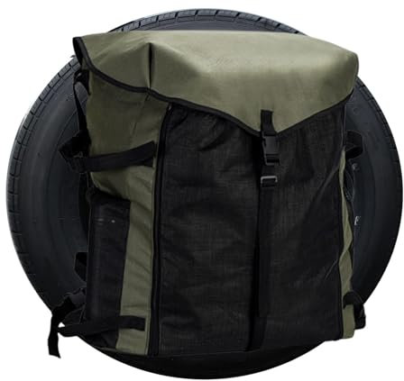 Bolsa de basura para neumáticos de repuesto, bolsa de almacenamiento para ruedas de repuesto, bolsa de almacenamiento de carga multiusos, bolsa de equipo de campamento ajustable para todoterreno,
