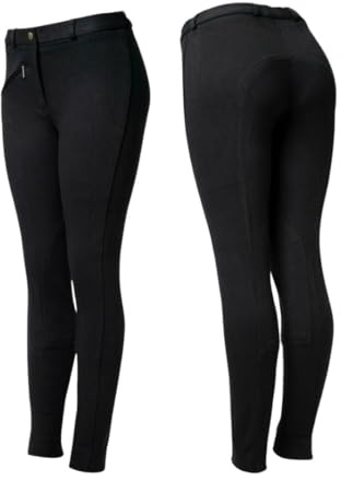 Pantalons d'équitation pour femmes Autumnn Equestrian - Jodhpurs Jods de base - Noir, Taille 36