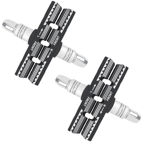 V-Brake Bremsbeläge Fahrrad 2 Paar Bremsklötze Fahrrad Bremsbacken 70 mm für V-Bremse Fahrradbremsen Fahrrad-Bremsbeläge Bremsschuh Set Vorne & Hinten Fahrradbremsbacken Bremsgummi