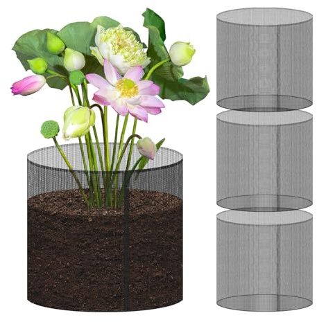 4 STK Pflanzkorb Teich Klein Teichpflanzkörbe PVC, Teichpflanzen Korb