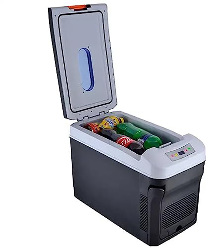 ERICAT Kompakter Autokühlschrank, Tragbarer Autokühlschrank Mit Touchscreen, 12 Liter Fassungsvermögen, Kühlt Auf 15–20 °C, Fasst Bis Zu 8 Mineralwasser Und Abnehmbarer Schultergurt, Für Outdoor