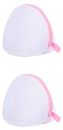 IPNSDON Juego de 2 redes de lavandería con sujetador, red de lavandería sujetador para lavadora, red de lavandería sujetador reutilizable, sujetador con cremallera para lavadora, ropa interior