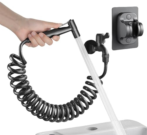 Bidéspray, bidé tvättkranar med slang, rengöringsverktyg med ergonomiskt handtag, vattenbesparande husdjurs-dusch badrumstillbehör för babytvätt