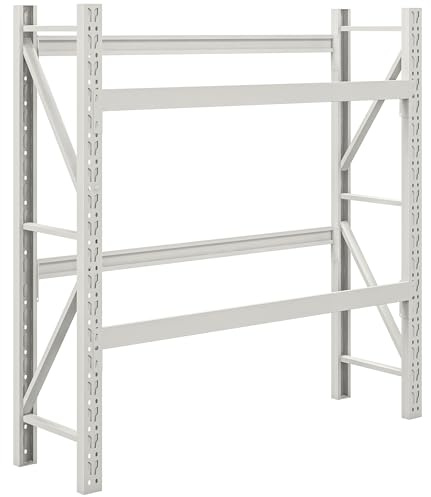 VSOGA Estantería para cajas de bebidas, 6 cajas, independiente, altura ajustable, acero, 110 x 30 x 110 cm, cocina/despensa