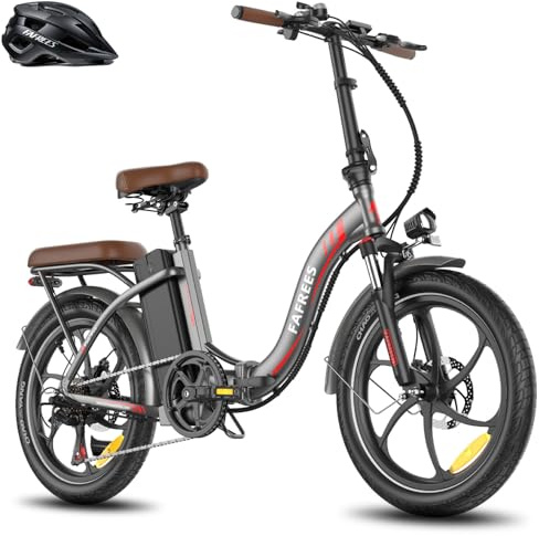 Fafrees F20+ PRO Electric Bike, 20 * 3.0 inch Fatbike, 36V 25Ah Battery Range 120km, Aluminum Alloy Frame, 25km/h, 7-Speed, 250W Folding Electric Cycle for Adults, Max Load 140kg (Gunmetal Grey)